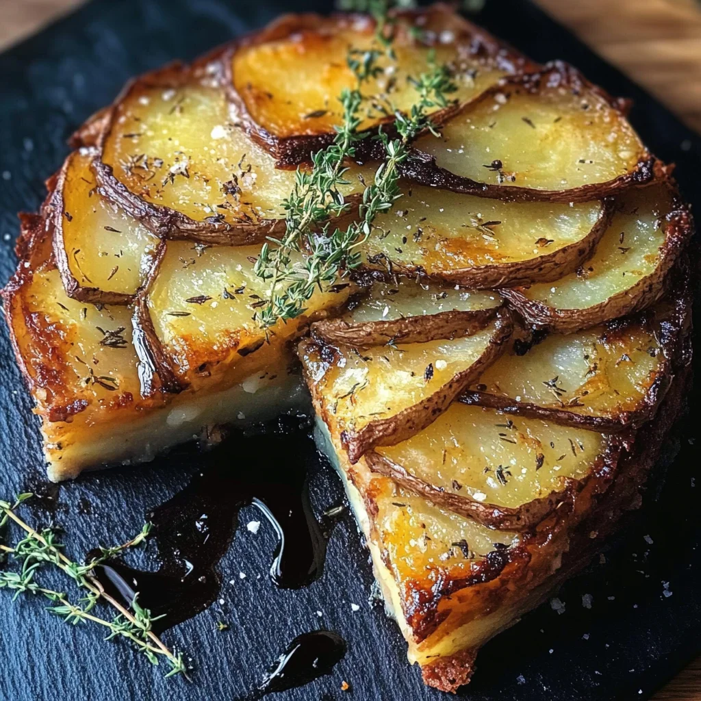 Crispy Balsamic-Thyme Potato Torte