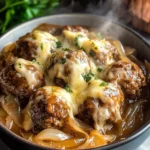 Crock Pot French Onion Meatballs