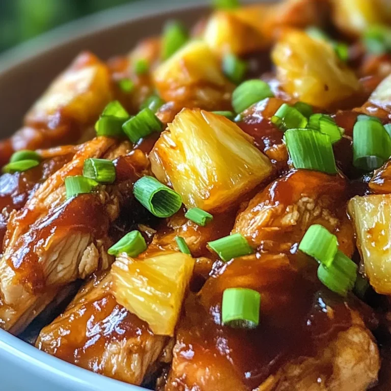 Crockpot Pineapple BBQ Chicken