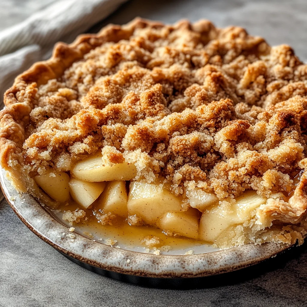 Dutch Apple Pie (with a Buttery Crumb Topping)