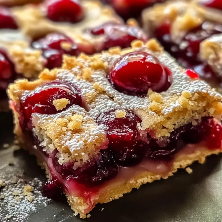 Easy Cherry Pie Bars: A Simple Cherry Dessert to Savor