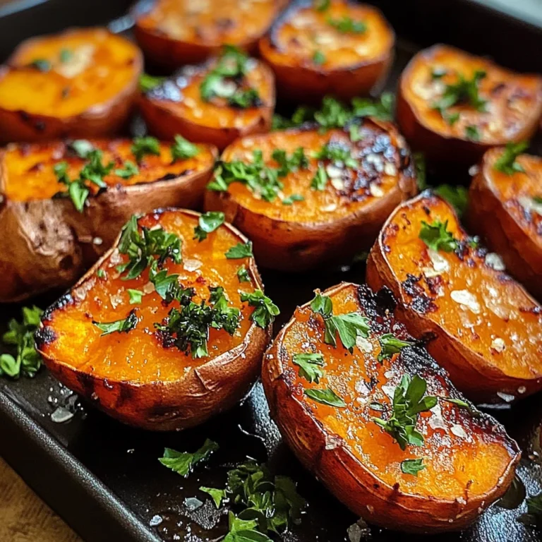 Garlic Butter Roasted Sweet Potatoes: A Delicious and Easy Recipe
