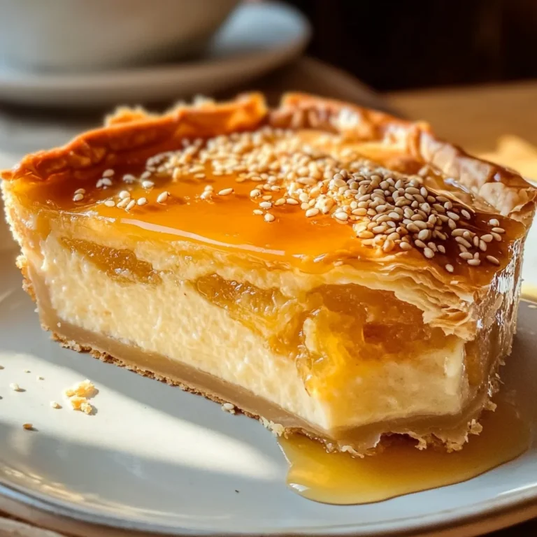 Golden Greek Honey Pie (Melopita)
