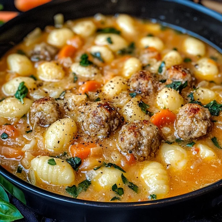 Italian Meatball Gnocchi Soup Recipe