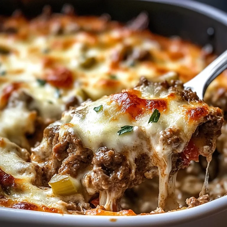 Low Carb Philly Cheesesteak Casserole