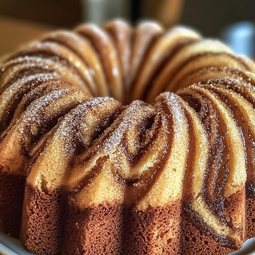 Moist Cinnamon Swirl Bundt Cake