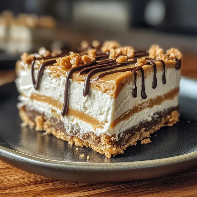 No Bake Peanut Butter Cheesecake Bars