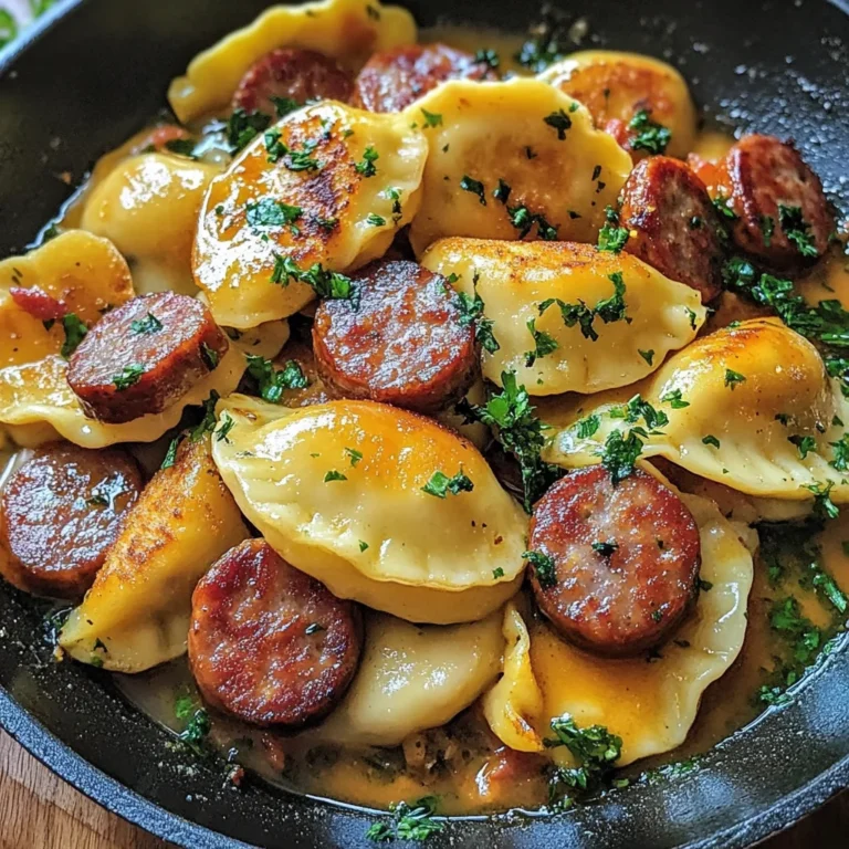 Pierogi Sausage Skillet