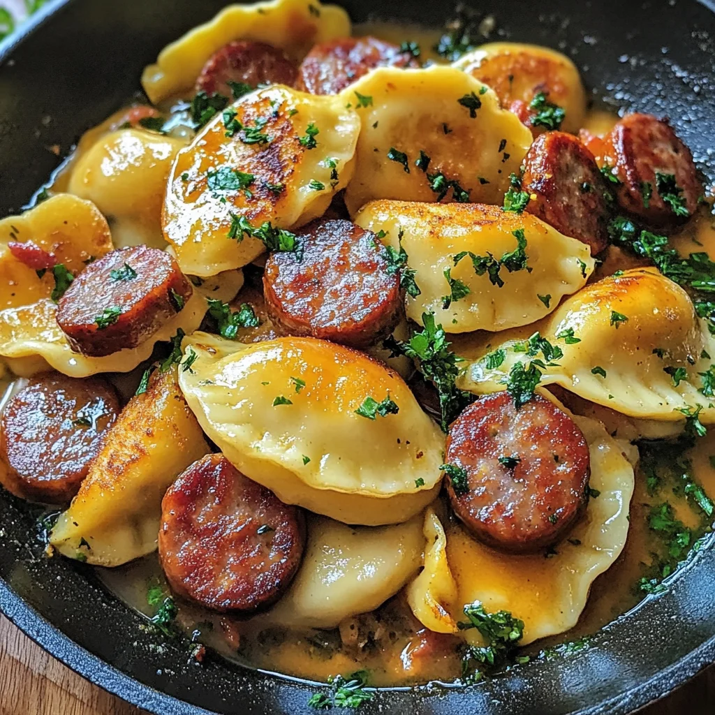 Pierogi Sausage Skillet