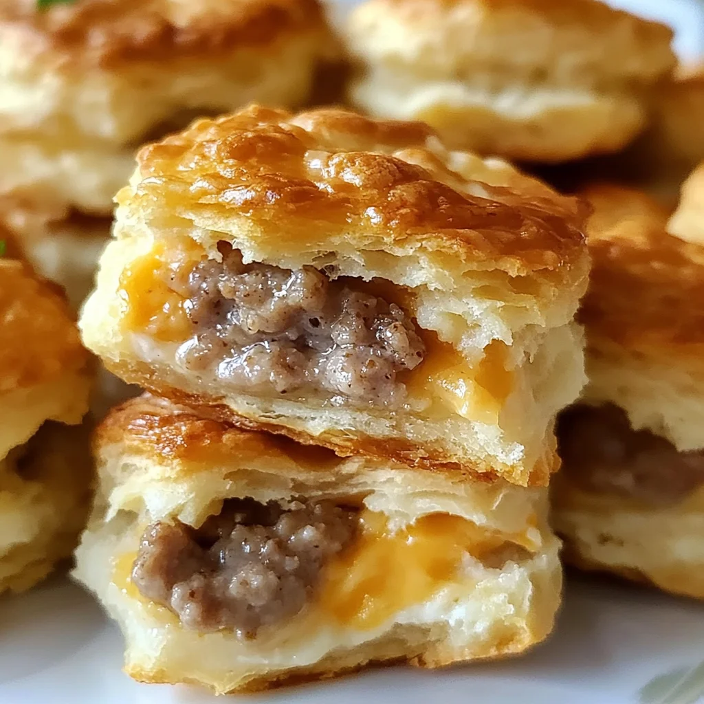 Sausage and Cream Cheese Biscuit Bites