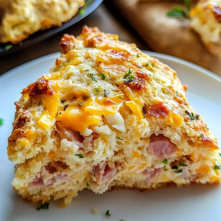 Savory Ham & Cheese Scones