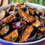Sticky Garlic Eggplant