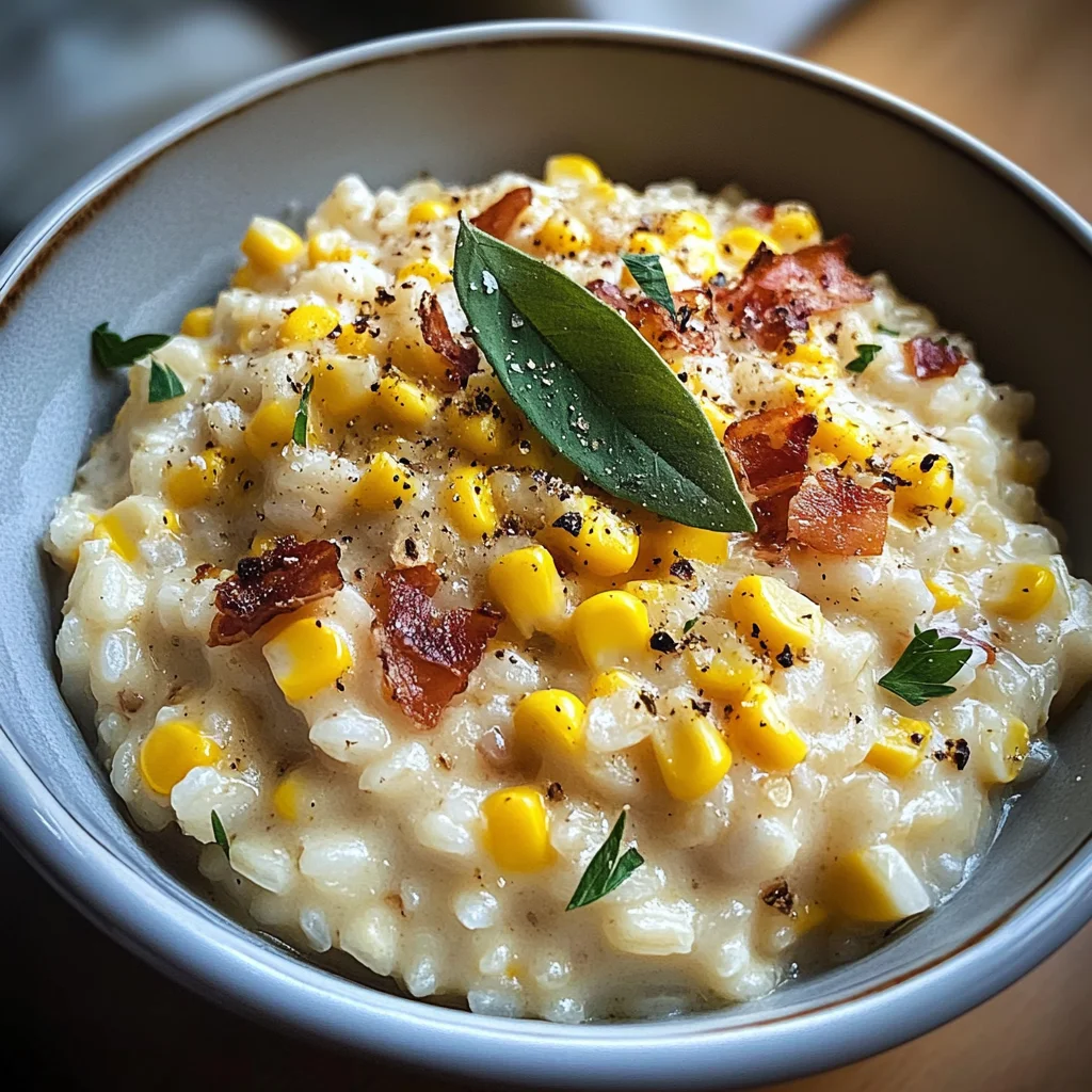 Sweet Corn Risotto