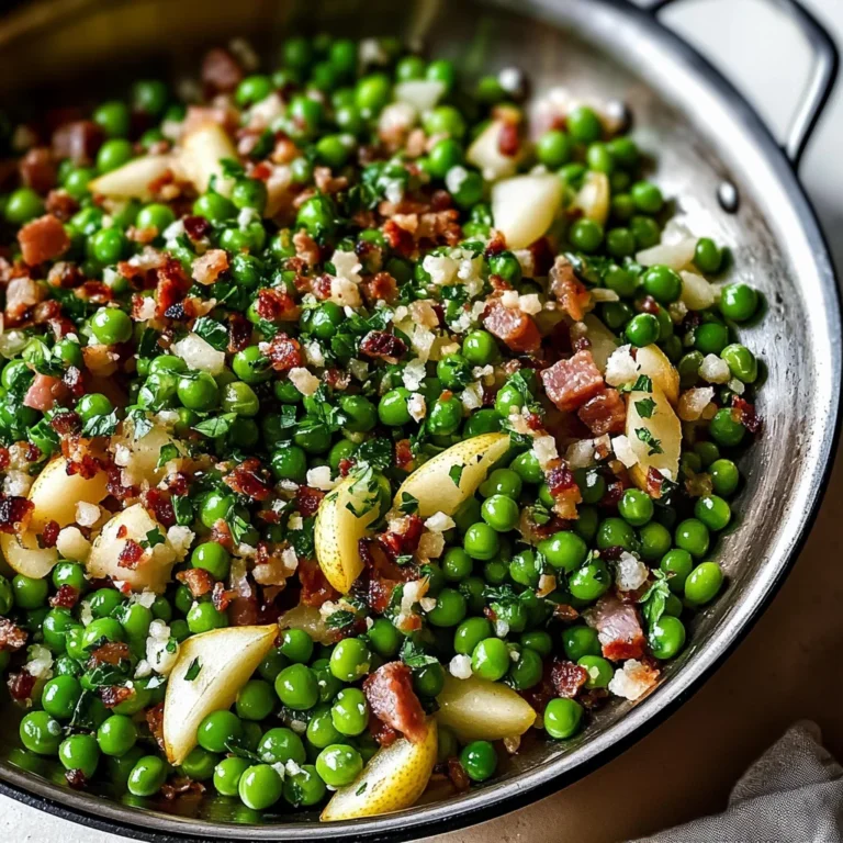 Thanksgiving Peas (with Pear and Pancetta)