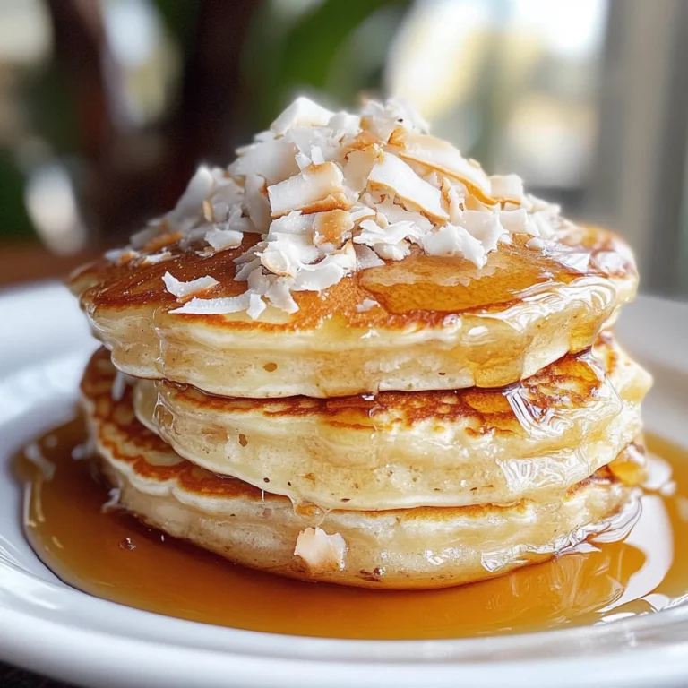 coconut cream pancakes