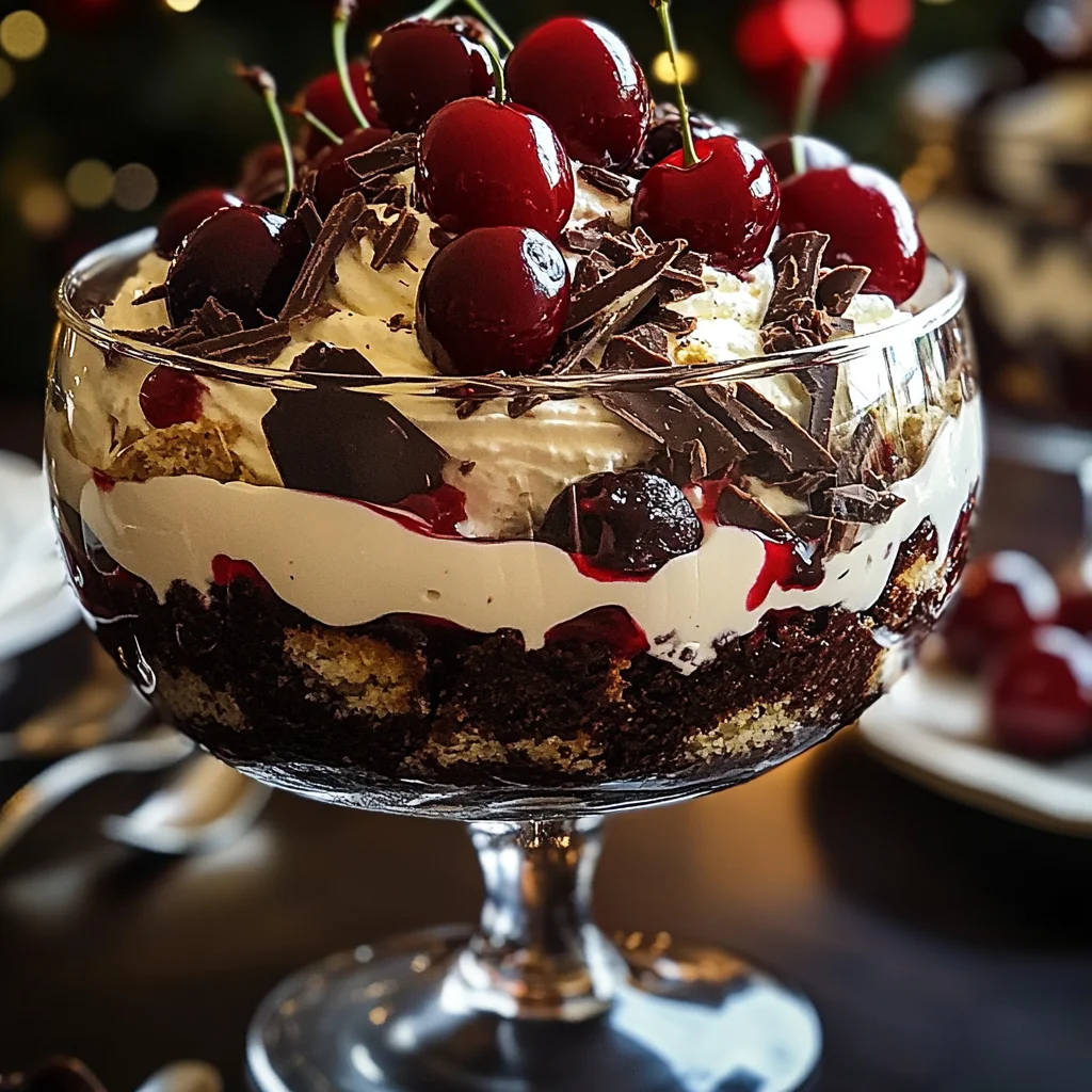 Black Forest Trifle for Christmas