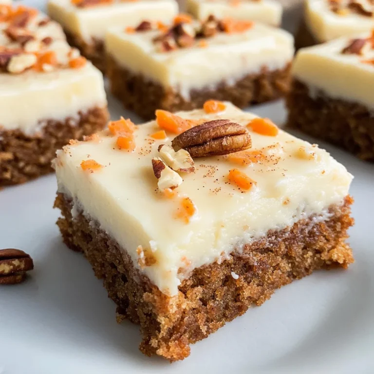 Decadent Carrot Cake Bars with Cream Cheese Frosting