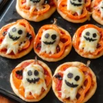 Halloween Mini Pizzas
