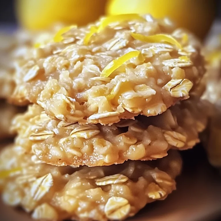 Lemon Oatmeal No-Bake Cookies