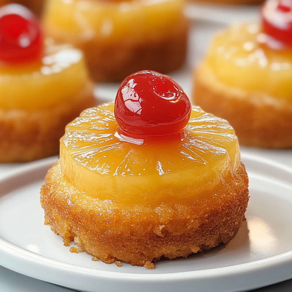 Mini Pineapple Upside Down Cakes