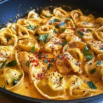 One-Pot Spicy Garlic Butter Chicken Tortellini