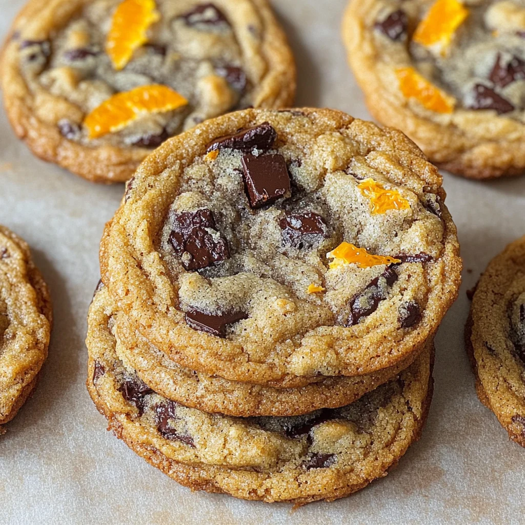 Orange Dark Chocolate Chunk Cookies Recipe