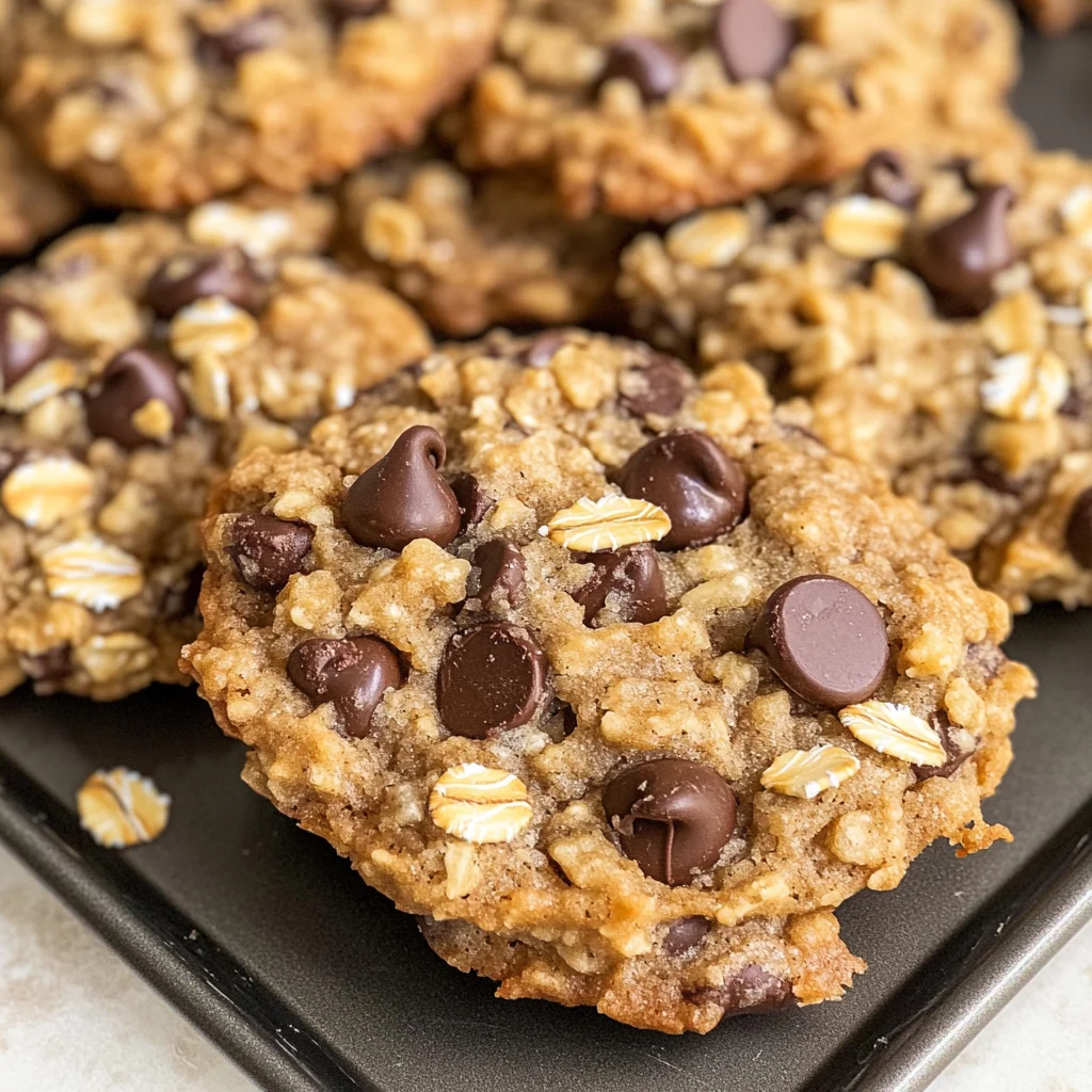 Peanut Butter Oatmeal Chocolate Chip Cookies