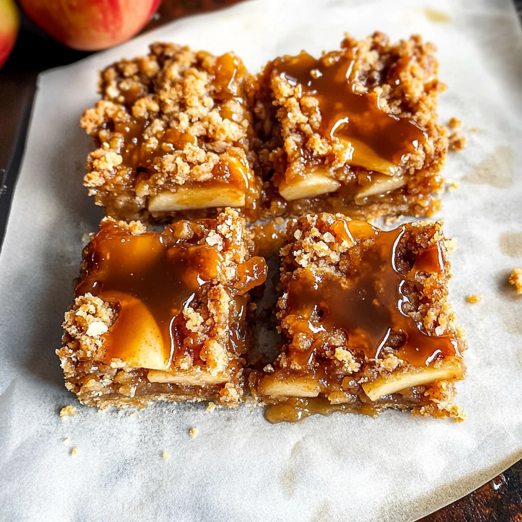 Salted Caramel Apple Crumble Bars Fall Treat: Get Addicted in 45 Min