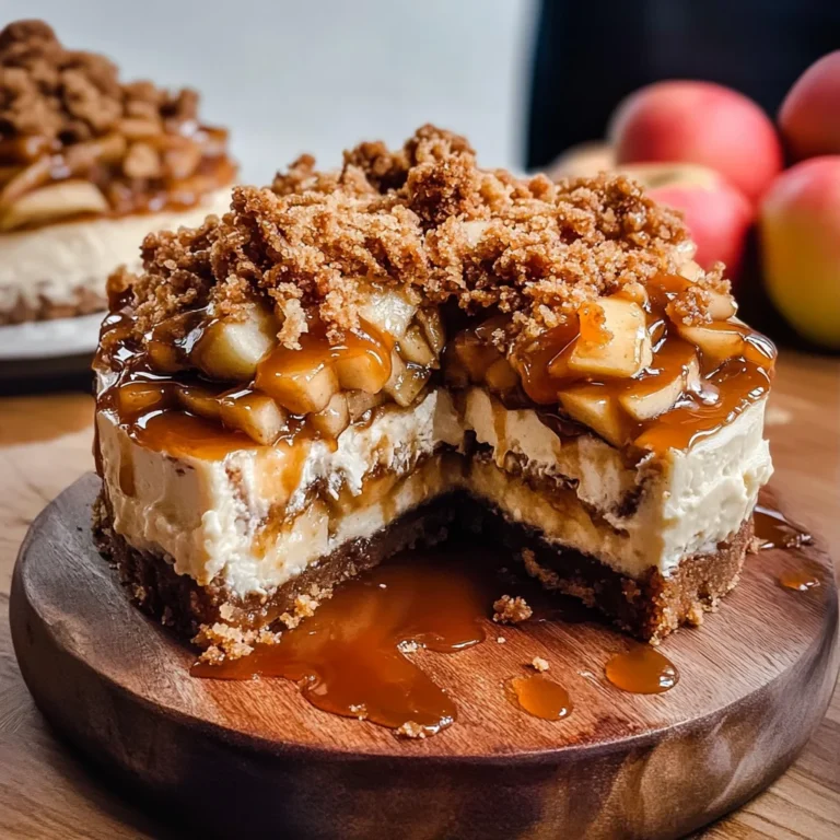 Salted Caramel Apple Pie Cheesecake