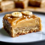 Banana Bars with Salted Caramel Frosting