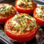 Cheesy Baked Stuffed Tomatoes