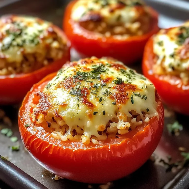 Cheesy Baked Stuffed Tomatoes