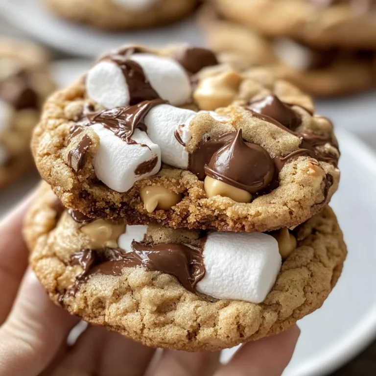 Chocolate Peanut Butter Marshmallow Cookies