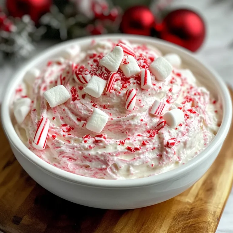 Christmas Peppermint Fluff Dip