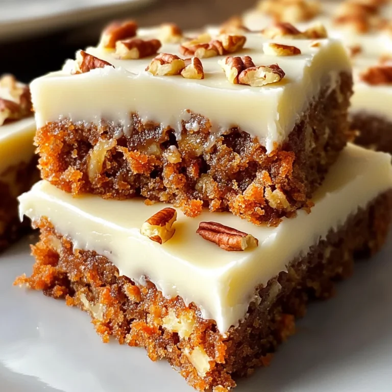 Decadent Carrot Cake Bars with Cream Cheese Frosting