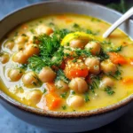 Easy Greek Chickpea Soup