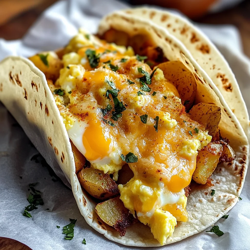 Easy Potato, Egg, and Cheese Breakfast Tacos