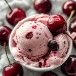 Healthy Cherry Greek Frozen Yogurt