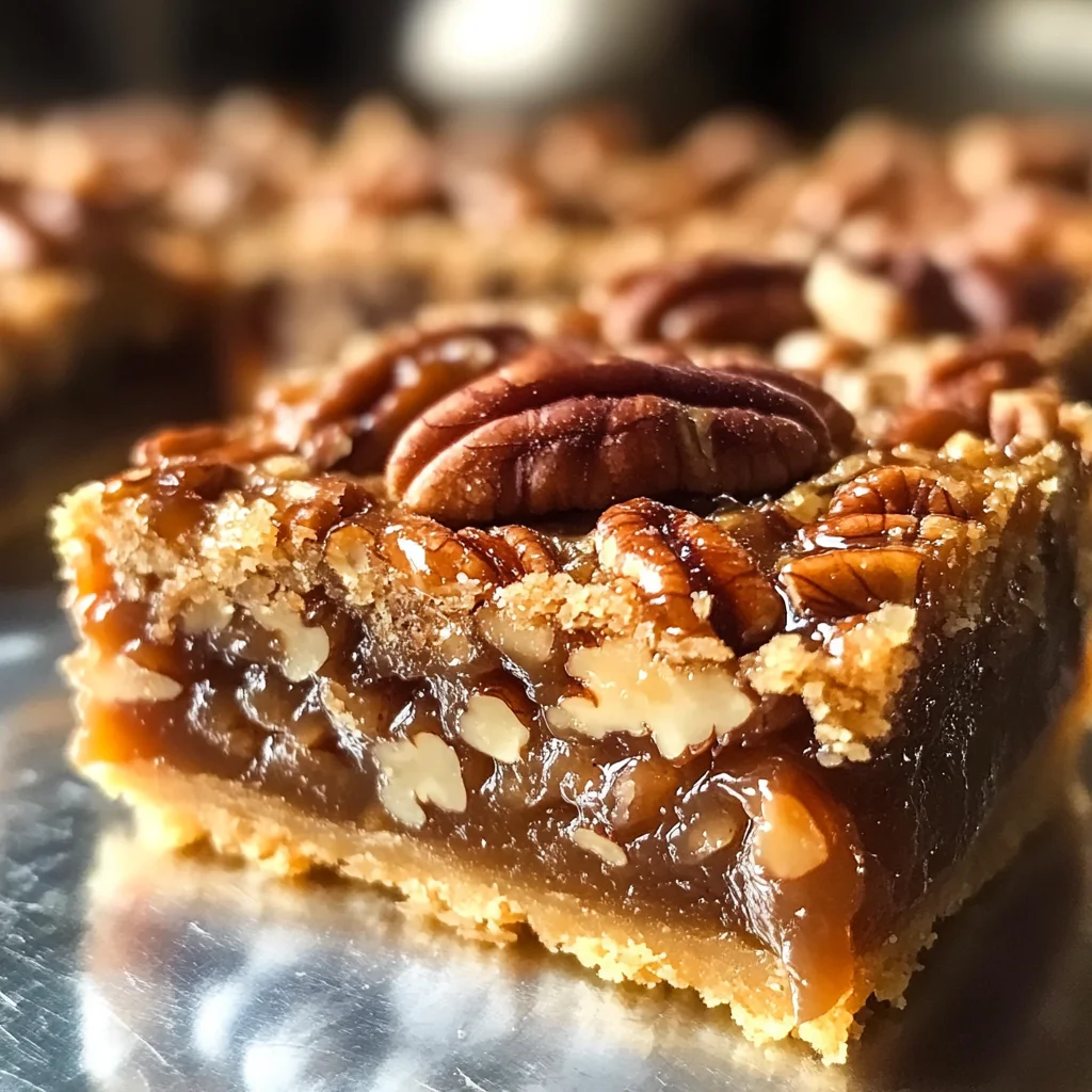 Lazy Girl Pecan Pie Bars