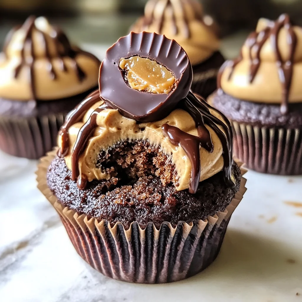 Peanut Butter Chocolate Cupcakes